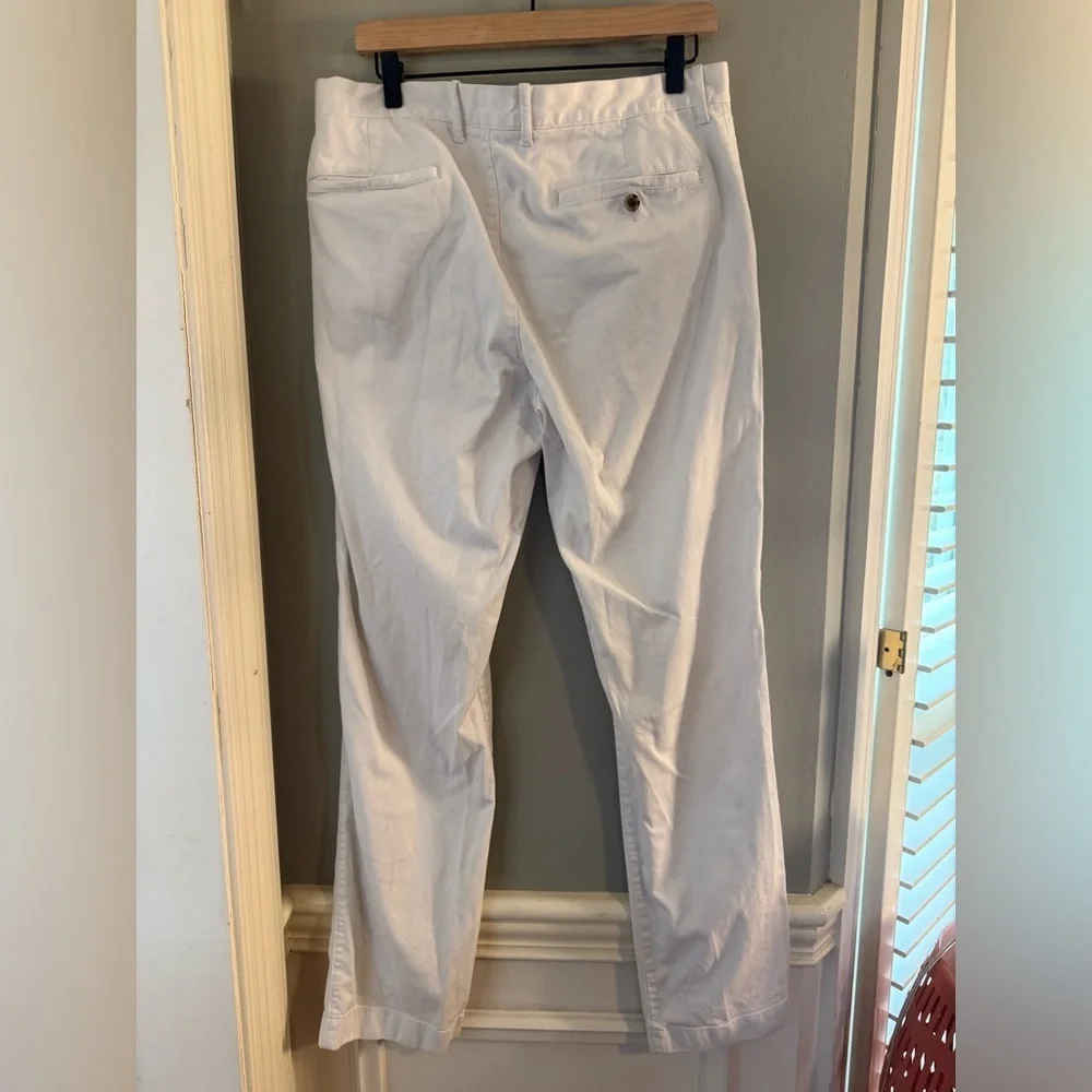 J. Crew White Chinos Straight Leg
